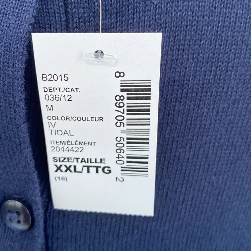 The Children’s Place Sz 16 (XXL) NWT Blue Sweater Cardigan